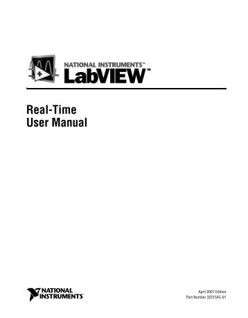 LabVIEW Real-Time User Manual