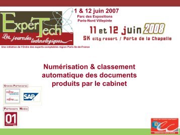 Numérisation & classement automatique des documents produits ...