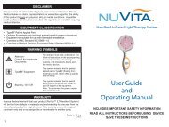 User Guide and Operating Manual