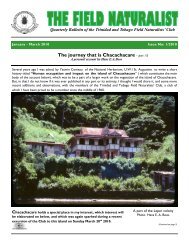 Vol 1 - The Trinidad and Tobago Field Naturalists' Club