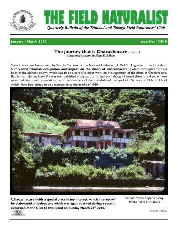 Vol 1 - The Trinidad and Tobago Field Naturalists' Club