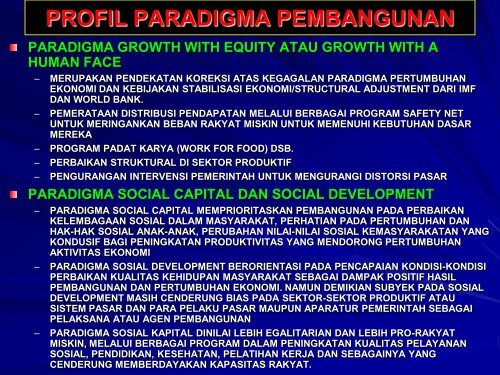 PARADIGMA-PARADIGMA PEMBANGUNAN - WordPress.com