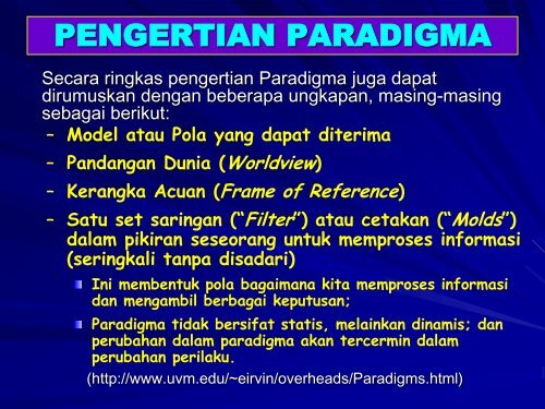 PARADIGMA-PARADIGMA PEMBANGUNAN - WordPress.com