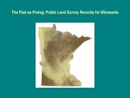 The Past as Prolog: Public Land Survey Records for Minnesota