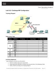 Lab 5.6.2: Challenge RIP Configuration