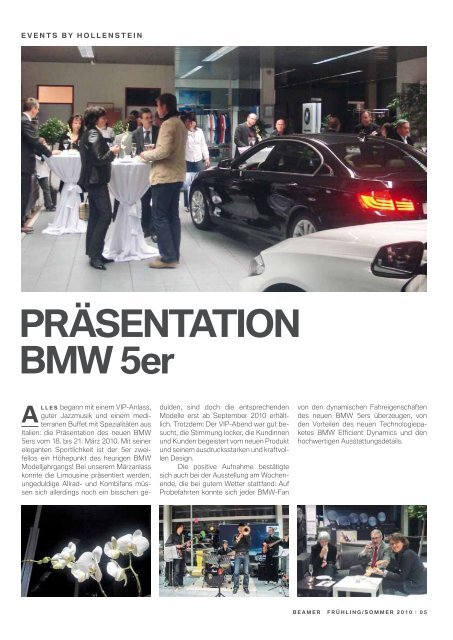 Der neue BMW 5er - Garage Hollenstein AG
