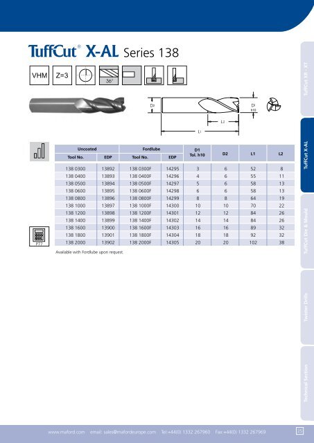 Metric Catalogue - SEF meccanotecnica