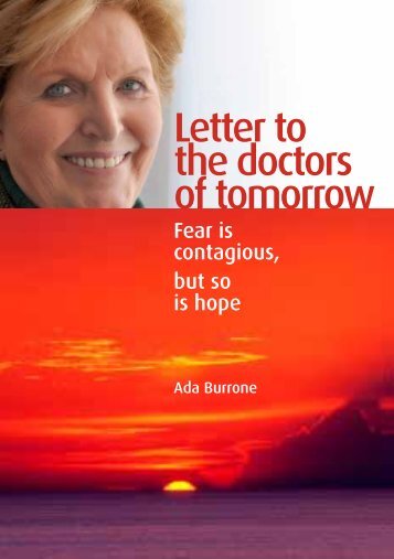 Letter to the doctors of tomorrow - Attivecomeprima Onlus