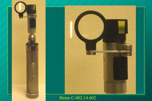 examination of the eye: methods of diagnosis and instrumentation