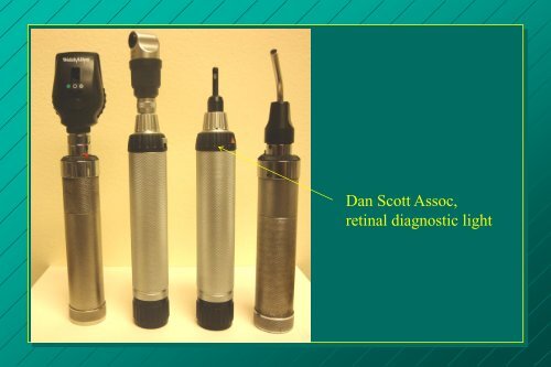 examination of the eye: methods of diagnosis and instrumentation