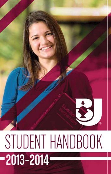 2013-14 Student Handbook - Bob Jones University