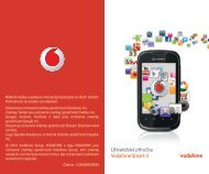 User manual Vodafone Smart II Uživatelská pÅÃruÄka