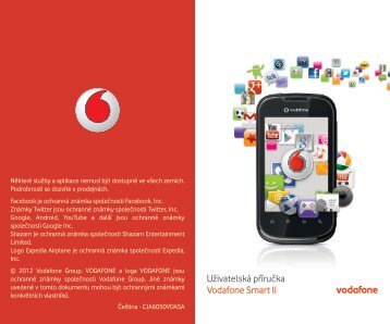 User manual Vodafone Smart II UÅ¾ivatelskÃ¡ pÅÃ­ruÄka