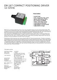 EM-167 COMPACT POSITIONING DRIVER 12-32Vdc