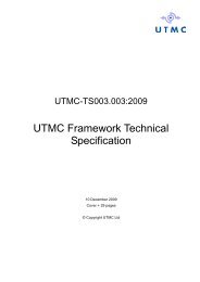 TS003 UTMC Framework Technical Specification - UTMC - UK.COM