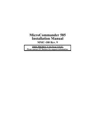 MicroCommander 585 Installation Manual - Atlantis Marine Power