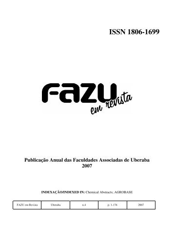 ISSN 1806-1699 - Fazu