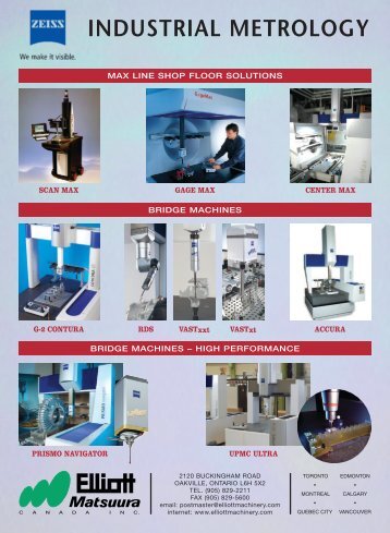 INDUSTRIAL METROLOGY - Elliott Machinery