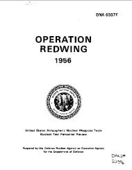 REDWING - Defense Threat Reduction Agency