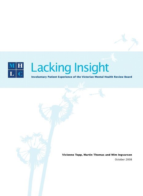 Lacking Insight - Community Law