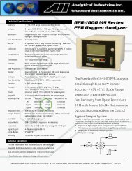 GPR-1600 MS Series PPB Oxygen Analyzer - Advanced Instruments ...