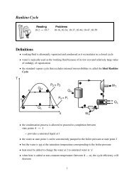 Rankine Cycle Definitions