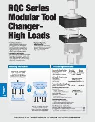 RQC Series Modular Tool Changer- High Loads