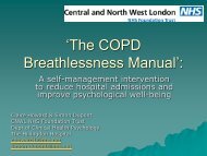 'The COPD Breathlessness Manual': - London Health Programmes