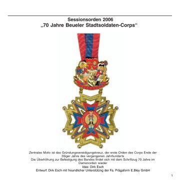 Sessionsheft Jahr 2006 - Beueler Stadtsoldaten-Corps Rot-Blau
