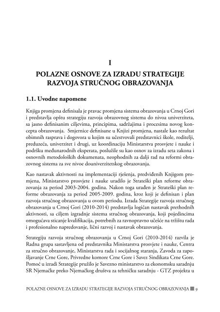 strategija razvoja struÄnog obrazovanja u crnoj gori - Vlada Crne Gore