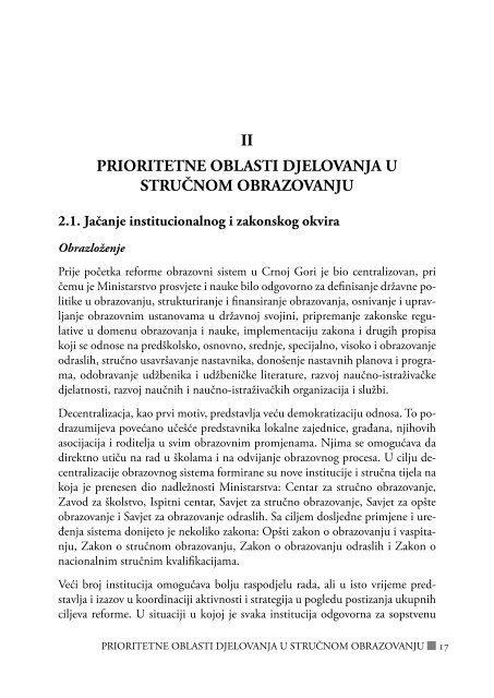 strategija razvoja struÄnog obrazovanja u crnoj gori - Vlada Crne Gore