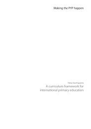 A curriculum framework for international primary education - The ...