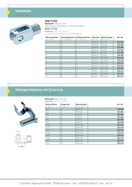 NiederdruckschlÃ¤uche Low pressure hoses - Schmitter Hydraulik ...