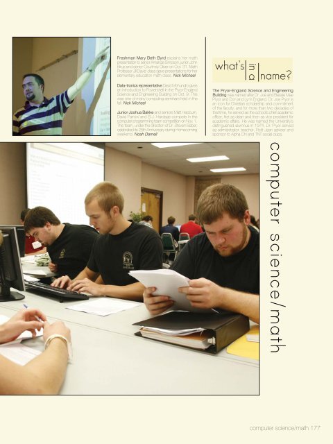 Download entire yearbook - Harding University Digital Archives