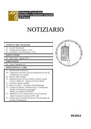 Notiziario 5/2012 - Collegio dei Geometri della Provincia di Parma