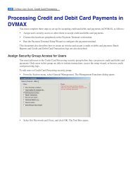 Credit Card Processing Documentation - DVMAX