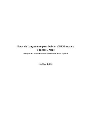 Notas de LanÃƒÂ§amento para Debian GNU/Linux 6.0 (squeeze), Mips