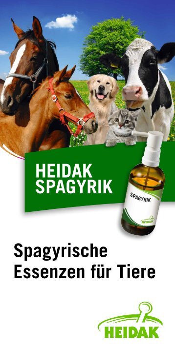 Spagyrische Essenzen fÃ¼r Tiere HEIDAK SPAGYRIK