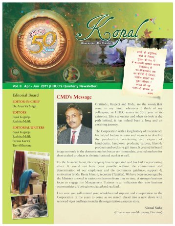 Newsletter 01 (Single Page).cdr - Handicrafts and Handloom ...