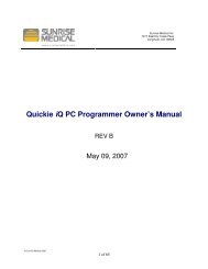 Quickie iQ PC Programmer Owner's Manual - Sunrise Medical