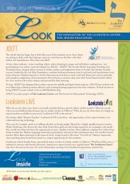 Look 18 - The Lookstein Center for Jewish Education