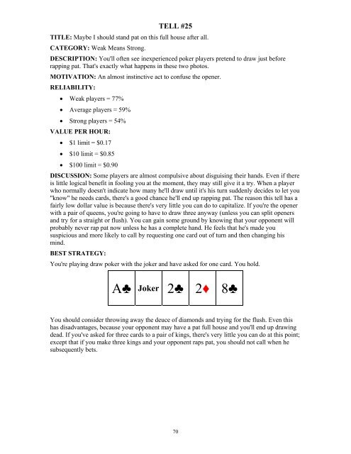 +Mike Caro - Caros Book Of Poker Tells.pdf - Time Out Hut