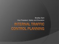 Internal Traffic Control Planning