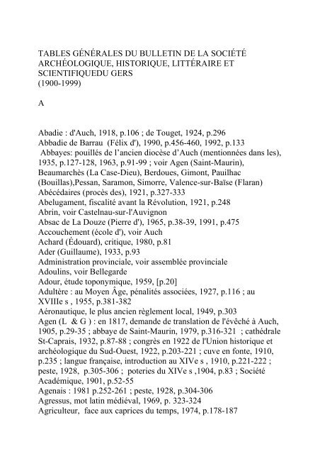 auscitaines en 9 lettres