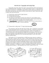 ESS 301 Lab 4: Topographic and Geologic Maps Topographic maps ...