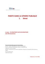 La parité au Sénat - Association des Femmes Diplômées d'Expertise ...