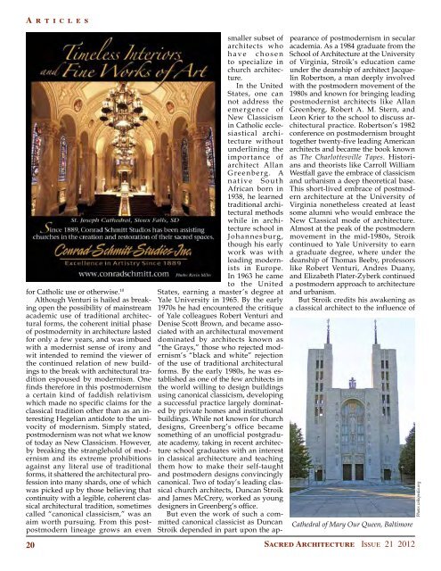 Download Issue PDF - The Institute for Sacred Architecture