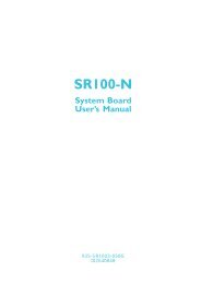 SR100-N System Board User's Manual - Itox