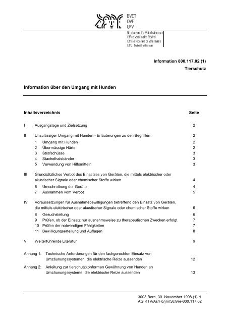 Umgang mit Hunden.pdf - SC OG Biel-Pieterlen