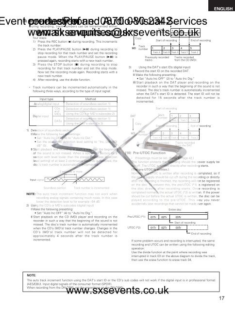 Sound - Denon-DN-M1050R-manual - SXS Events